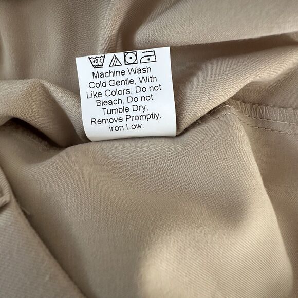 Petal and Pup Beige Lexie High Waist Trousers Pants Size 8 Pleated Cuffed - Picture 6 of 9